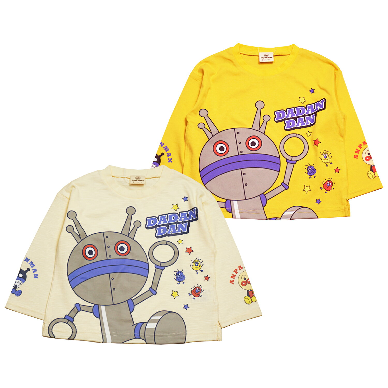【本体綿100％】2026年 秋冬 アンパンマンベビー 天竺 だだんだんデザイン 長袖Tシャツ