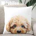 タイムセール クッションカバー miart x Jubilee コラボ TOY POODLE ペットデザイン 45×45cm リネン 天然の麻を含んだハンドメイド プレゼント ギフト レトロスタイル 新生活 新居 引越し祝い 新築 子供 家 おうち 在宅 おしゃれ 母の日