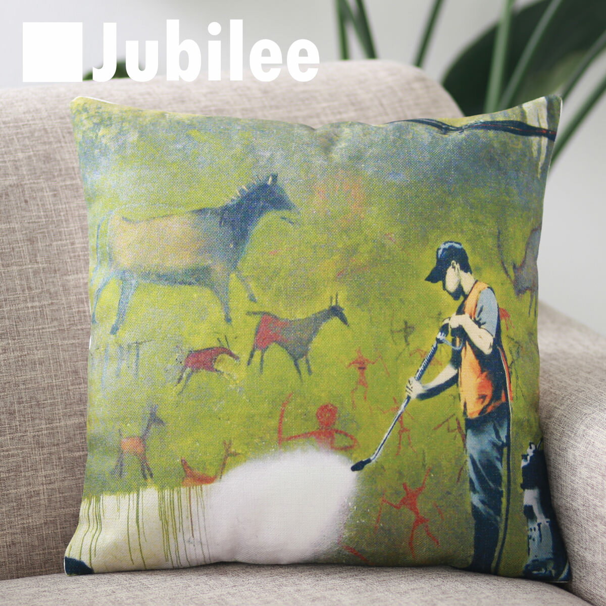 yoNV[ Banksy NbVJo[z Cushion Cover kfUC 45~45cm l VR̖ŏonhCh EH[A[gN[ v[g Mtg V V zj Vz q   ݑ 