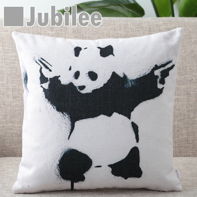 oNV[ Banksy NbVJo[ Panda with Guns kfUC 45~45cm l VR̖ŏonhCh v[g Mtg V V zj Vz q   ݑ 