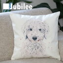 セール SALE クッションカバー コッカープー COCKAPOO 犬 Cushion Cover 北欧デザイン 45×45cmリネン 天然の麻で出来たハンドメイド レトロスタイル プレゼント ギフト 新生活 新居 引越し祝い 新築 ペット 子供 家 おうち 在宅 おしゃれ