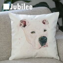 クッションカバー スタッフィー STAFFY 犬 Cushion Cover 北欧デザイン 45×45cm【送料無料】リネン 天然の麻で出来たハンドメイド レトロスタイル プレゼント ギフト 新生活 新居 引越し祝い 新築 ペット 子供 家 おうち 在宅 おしゃれ 母の日 1