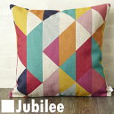 SALE セール クッションカバー Cushion Cover 北欧デザイン 45×45cmカラフル リネン 天然の麻で出来たハンドメイド ジオパターン ダイヤ...