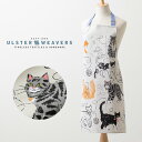 【エプロン アルスターウィーバーズ Ulster Weavers 】 英国王室御用達 リサイクルコットン エプロン グレージュ 前掛け キャット 猫グッズ ネコ ねこ ブランド コットンプレゼント ギフト 新生活 引越し祝い 子供 家 おうち おしゃれ