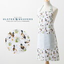 【エプロン アルスターウィーバーズ Ulster Weavers 】 英国王室御用達 リサイクルコットン エプロン ホワイト 前掛け 北欧風 バード 鳥 カモ ...