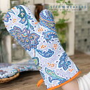 SALE セール アルスターウィーバーズ Ulster Weavers 英国王室御用達メーカー ミトン グローブ ガントレット Italian Paisley フラワー ペイズリー ホワイト パッド入り 片手のみ プレゼント ギフト 新生活 新居 引越し祝い 新築 子供 家 おうち おしゃれ