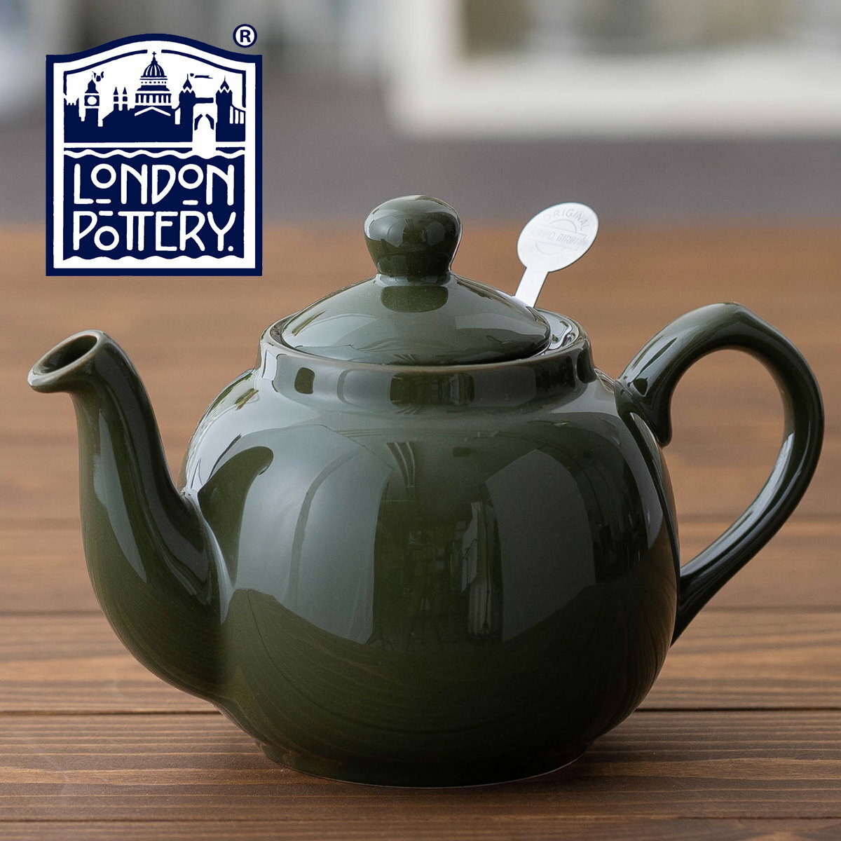 London Pottery ティーポット 550ml 英国ブランド ロンドン ポタリー 2カップ 陶器 ボックス付き 無地 プレーン かわいい 紅茶 コーヒー ホーロー 琺瑯 新生活 新居 引越し 新築 記念日 ストレーナー 子供 家 おうち 在宅 おしゃれ