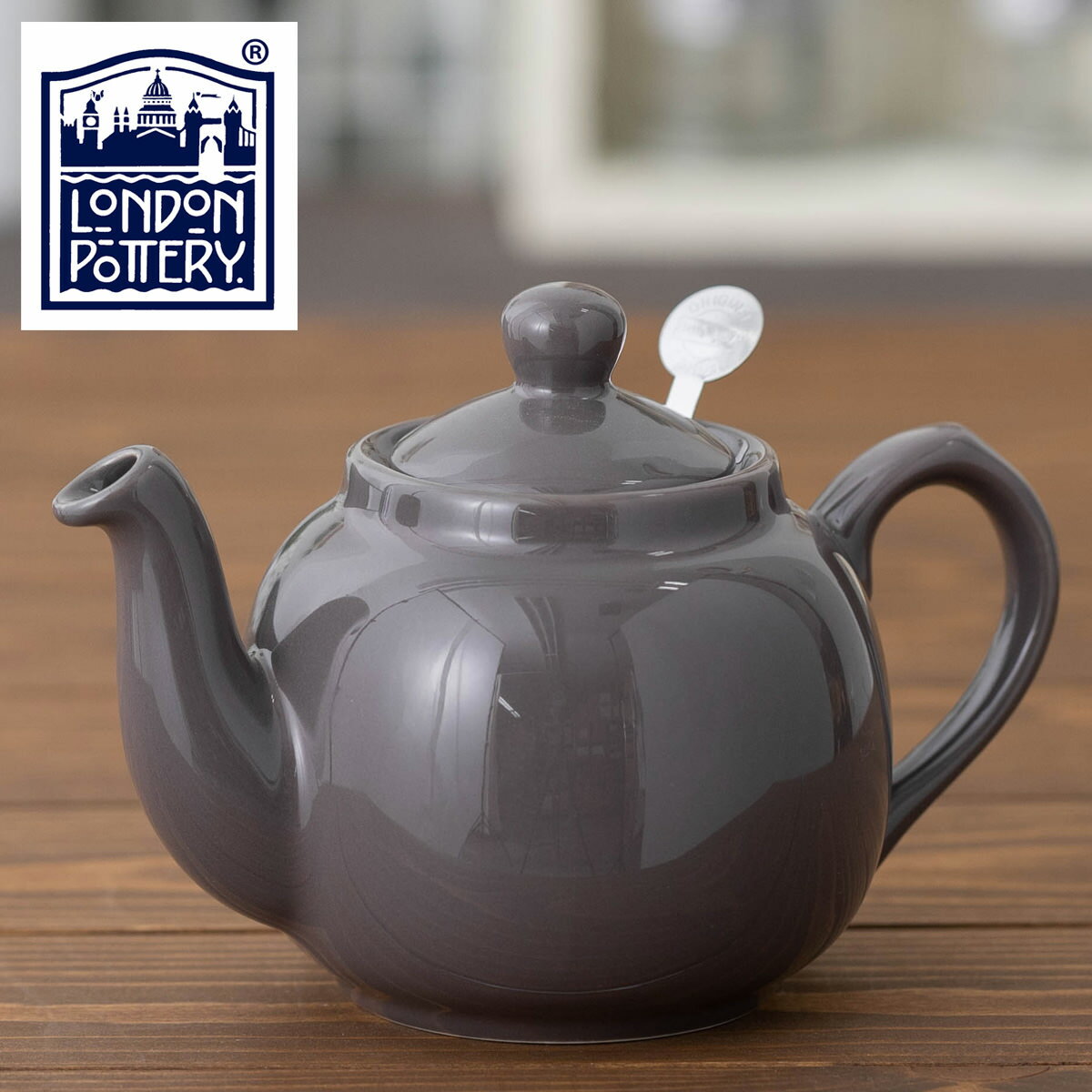 【訳あり】London Pottery ティーポット 600ml 英国ブランド ロンドン ポタリー 2カップ 陶器 ボックス付き 無地 プレーン かわいい 紅茶 コーヒー ホーロー 琺瑯 新生活 新居 引越し 新築 記念日 ストレーナー 子供 家 おうち 在宅 おしゃれ