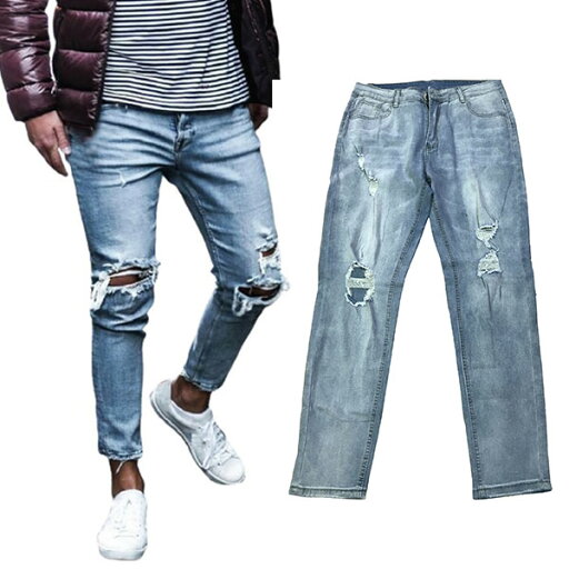 メンズファッション デニムパンツ メンズ ジーンズ ストレッチ ジーパン通勤 カジュアル ダメージ加工クラッシュ スキニー スリムパンツ aaa メンズファッション デニムパンツ メンズ ジーンズ ストレッチ ジーパン通勤 カジュアル ダメージ加工クラッシュ スキニー スリムパンツ aaa