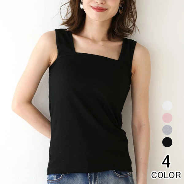 【予約販売】チョッキ シャツ レディース ノースリーブ 下着 スリムシャツ 無地 冷房対策 散歩 薄手 通..