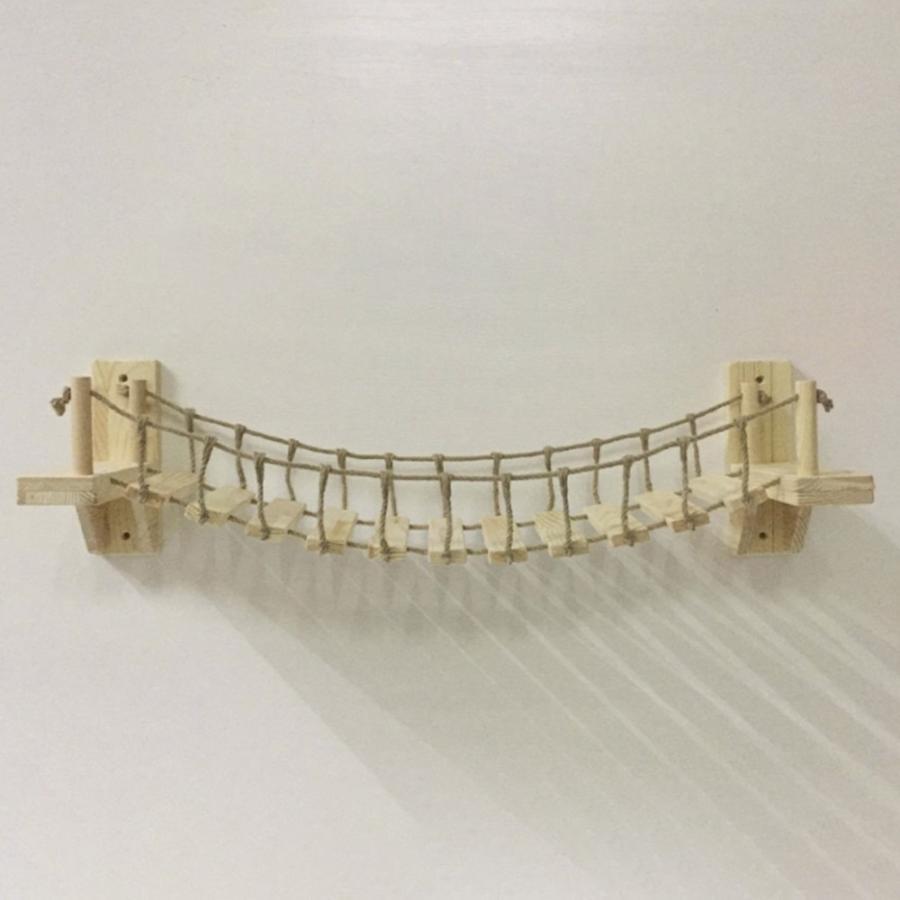 ペット 用 猫 はしご 壁付け 吊り橋 キャットウォーク キャットタワー キャットラダー 可愛い ねこ 猫用 バースデーギフト お誕生日祝い