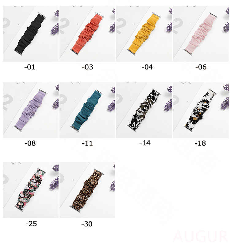 【予約販売】アップルウォッチ バンド ベルト レディース シュシュ アクセサリー ブレスレット おしゃれ かわいい 大人 シンプル 替えベルト Apple Watch Series 8/7/6/5/4/3/2/1/SE 38mm 40mm 41mm メール便