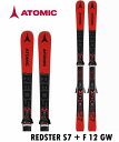 2021 アトミックスキー板 ATOMIC REDSTER S7 + F 12 GW ビンディングセット AASS02384 ベル黒スキーバンドプレゼント！