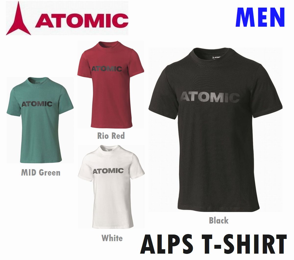 ATOMIC アトミック ALPS T-SHIRT Tシャツ 半袖 メンズ レディース レジャー アウトドア