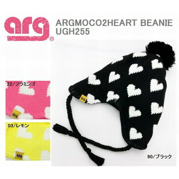 asics ARG ARGMOCO2HEART BEANIE UGH255 レディースニット帽 ビーニー ボンボン F/フリー スノーボード スキーウェア 型落ち 旧モデル