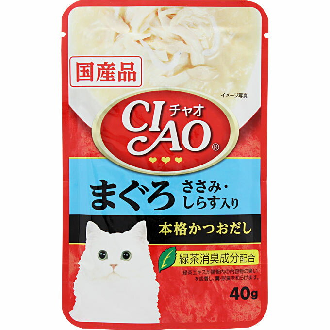 チャオパウチまぐろしらす味　40gウ