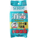 【税込3980円以上で送料無料】スコッティ消毒ウェット携帯 30枚 ウェルパーク