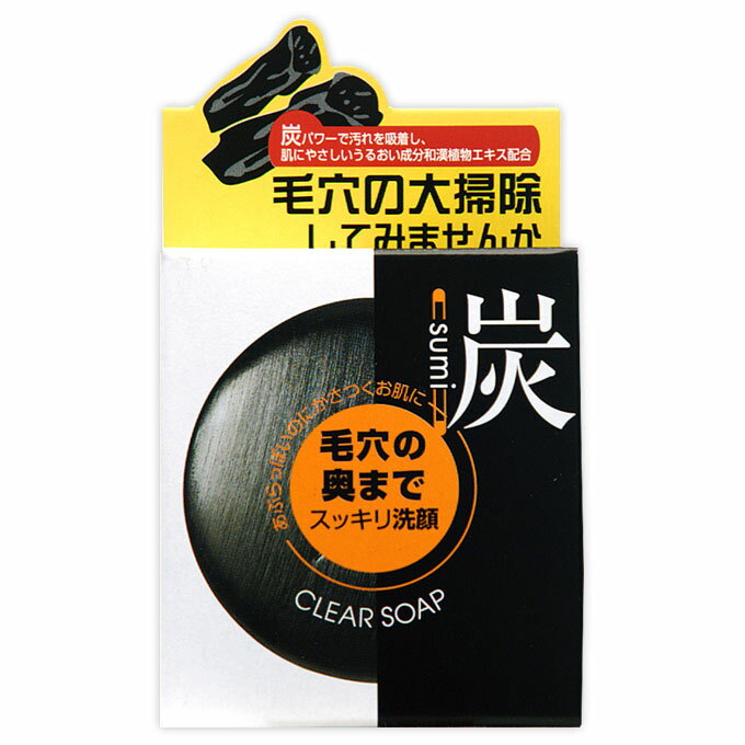 ユゼ 炭透明石鹸 100g ウェルパーク【税込3980円以上で送料無料】▲AB