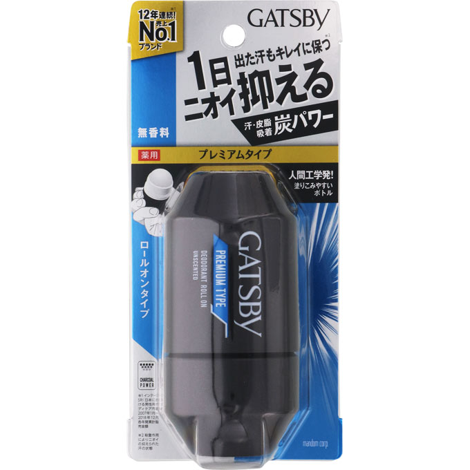 GATSBY　プレミアムロールオン　無香料　60mLウェルパーク