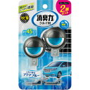クルマの消臭力クリップタイプ2個セットアクアブルー▲B1