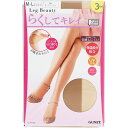 レッグビューティらくしてキレイヌードBE MーL×3足▲B2