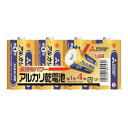 単1アルカリ乾電池 4本パック【税込3980円以上で送料無料】