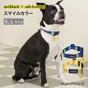 【andblank × cafe knotted 】スマイルカラー S/ L サイズ【犬 首輪 コラボ スマイリー かわいい 小型犬 中型犬 人気 韓国 海外 ブランド】