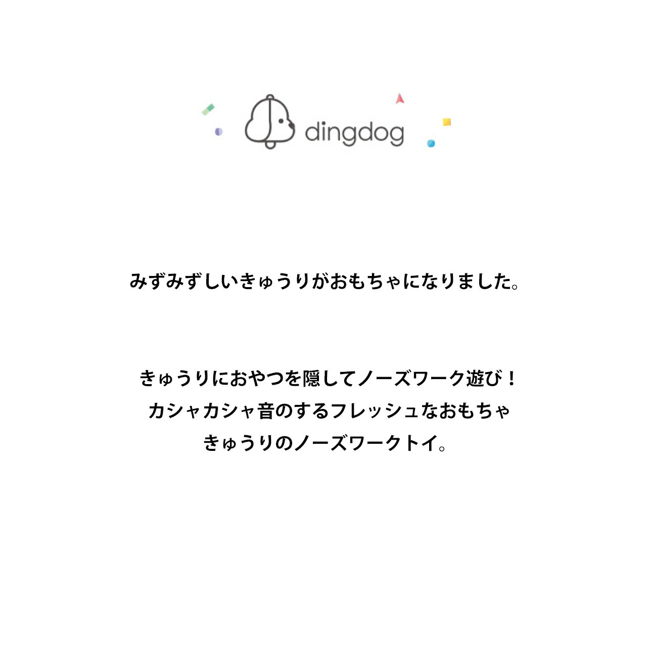 ＼クーポンで最大500円OFF／ 【ding dog / ディンドッグ】キュウリのノーズワークトイ【犬 おもちゃ 犬用おもちゃ 犬のおもちゃ ぬいぐるみ 人気 かわいい おやつ 遊び 知育トイ 音 小型犬 韓国ブランド】 3