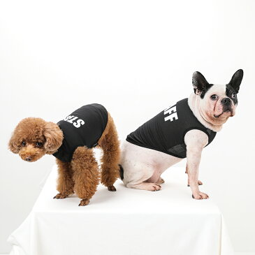 STAFF クールメッシュタンク / S,M,L,XL,XXL【犬服 犬の服 ドッグウェア ベストフレンズ 犬 服 春 夏 かわいい タンクトップ おもしろ】小型犬 中型犬 夏 ノースリーブ クール メッシュ プリント ひんやり】夏用 夏服