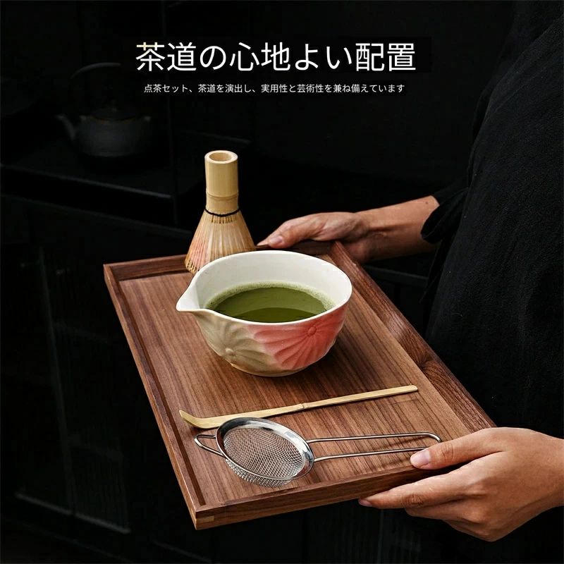 【2026新登場】抹茶セット 初心者 おすすめ 茶道具 5点セット ピンク蓮柄 茶碗 茶筅 茶杓 ふるい 茶筅立て 自宅で抹茶 茶道体験 ギフト プレゼント お点前 抹茶ラテ 可愛い おしゃれ 送料無料