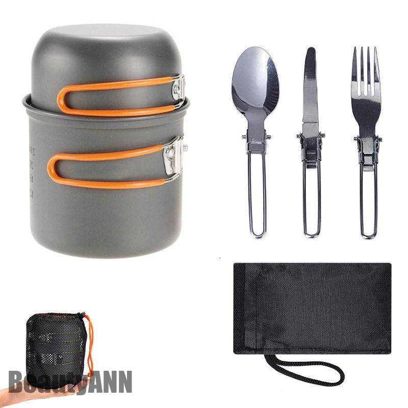 新生活 クッカーセット キャンプクッカー 6点セット クッキングセット 調理器具 鍋セット 2人 3人 キャンプ用品 アウトドア 登山 軽量 バーベキュー プレゼント ギフト welsys-10004014 クロノウェルシス サンプル画像3