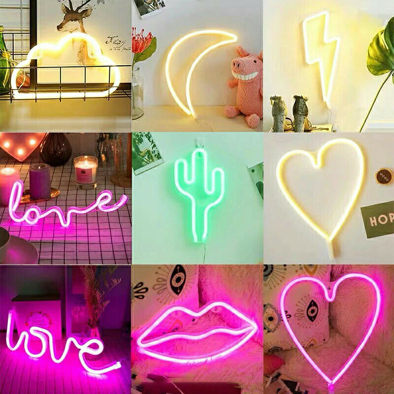 ネオンサイン LOVE ledライト ハート 壁掛け レストラン/カフェ/バー クラブ装飾用...