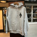 デタッチドルーム ラッティボール スウェットパーカ 裏パイル ローブロー SK8 バイカー アメカジ ミックスグレー