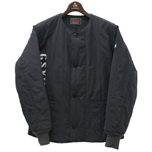 GANGSTERVILLE メンズ 中綿 撥水 ナイロンジャケット quilted jacket はっ水 ナイロン 黒色 GSV-21-aw-10 21aw10