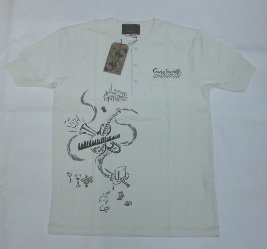 ギャングスタビル 23SS22 シャドウズ S/S ヘンリーネック gladhand gangsterville Tシャツ