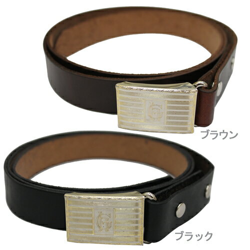 バックルベルト ベルト（メンズ） GLADHAND USA メンズ　ベルト レザー スライドバックルベルト SLIDE BUCKLE BELT 黒 ブラウン