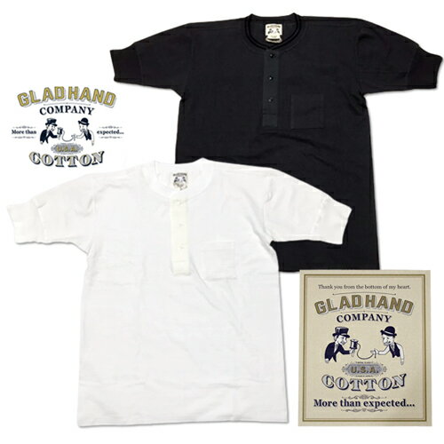 日本製 gladhand royal 吊り編み 半袖 ヘンリーT / ポケット付 Tシャツ ロイヤル GHR-04 アメカジ　グラッドハンド　r-04