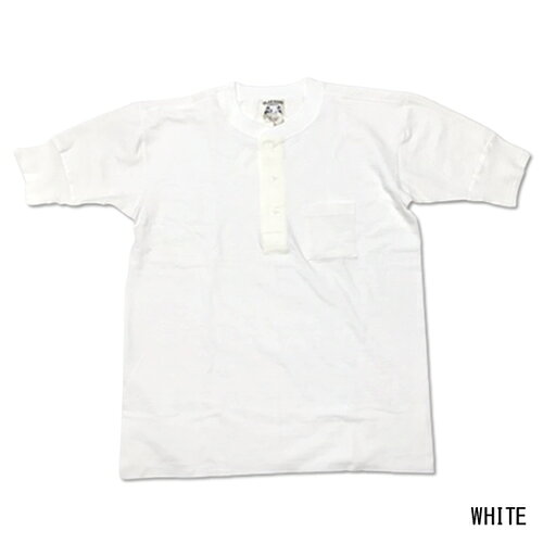 日本製 gladhand royal 吊り編み 半袖 ヘンリーT / ポケット付 Tシャツ ロイヤル GHR-04 【SHORT SLEEVE POKET HENRY Tee WHITE】【パックT】【ROYAL 04】アメカジ　グラッドハンド　r-04 — vista 2