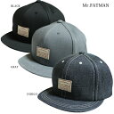 ボルサリーノ ミスターファットマン メンズ 帽子 キャップ 3色 ツイル デニム Mr.FATMAN 5223003 SHORT BRIM GARAGE CAP