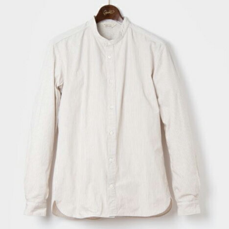 ORGUEIL OR-5067A バンドカラーシャツ ストライプ Band Collar Shirt