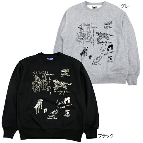 15 メール便 スウェット 裏パイル地 クルーネック ラバープリント 長袖 Detached Room 21ss18 ご予約 トップスレディースファッション Insolite Guadeloupe Voyage Com