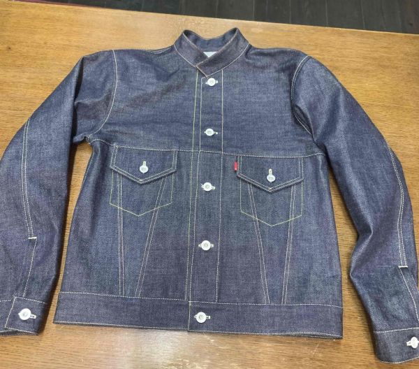 SHOWTECH ブランド　デニムトラッカージャケット　Gジャン　ネールカラー