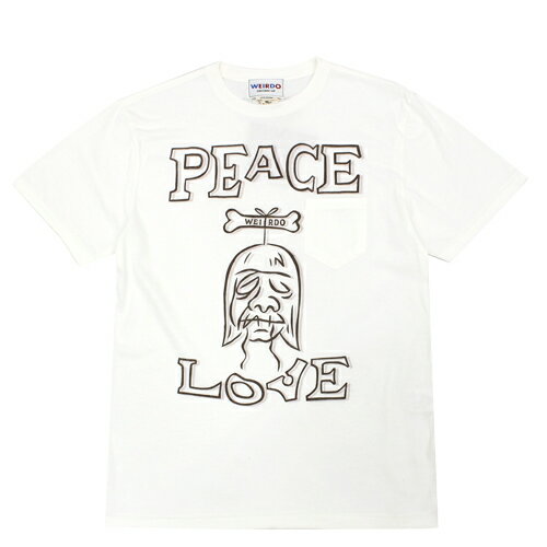 glad hand weirdo 21SS32 Tシャツ 半袖　SHRUNKEN HEAD weirdo peace love アメカジ　メンズ ウィアード