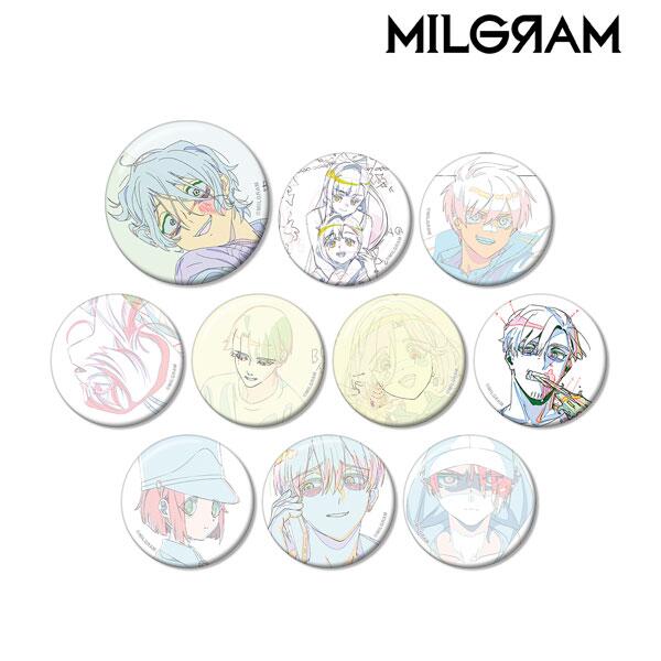 MILGRAM ミルグラム トレーディング原画缶バッジ ver.D 10個入りBOX キャラクターグッズ アニメ コレクション