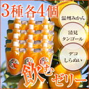 【送料無料】愛媛まるごとゼリー3種12個(175g×12個) 愛媛産/西宇和産/みかん/蜜柑/みかんゼリー/フルーツゼリー/ゼリー/温州みかん/清見タンゴール/デコしらぬい/デコポン/ご贈答用/ギフト/お歳暮/贈り物/プレゼント/果物