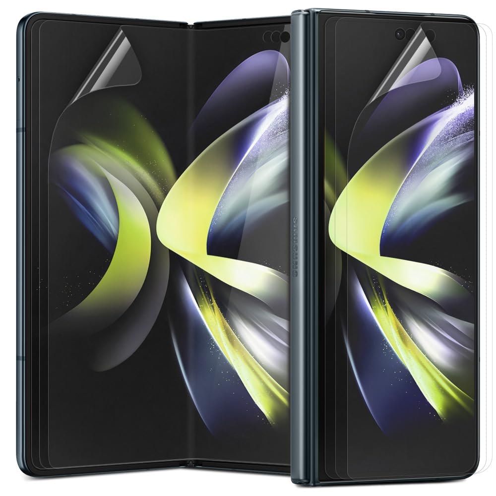 【6枚セット】 DIACUBE Galaxy Z Fold 5 5G 透明 スクラッチ自己修復フィルム, 液晶部用 3枚+フロント画面用 3枚, [高透過率] [ガイドツール簡単取付け]