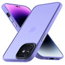 COSOIK iPhone 12 /iPhone 12 Pro 用 ケース 耐衝撃 滑り止め 指紋防止 米軍MIL規格 マット仕上げ ストラップホール付き SGS認証 黄変防止 耐久性 カバー ワイヤレス充電対応 アイフォン いphone 12/12pro 用 6.1 インチ ケース ライトパープル