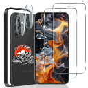 用 Galaxy S23 FE ガラスフィルム 2枚 + 用 Galaxy S23 FE 5G カメラフィルム 2枚 【ガイド枠付き 国産旭硝子素材】 用 ギャラクシー S23 FE 強化ガラス フィルム 指紋認証対応 用 Galaxy S23FE 保護フィ