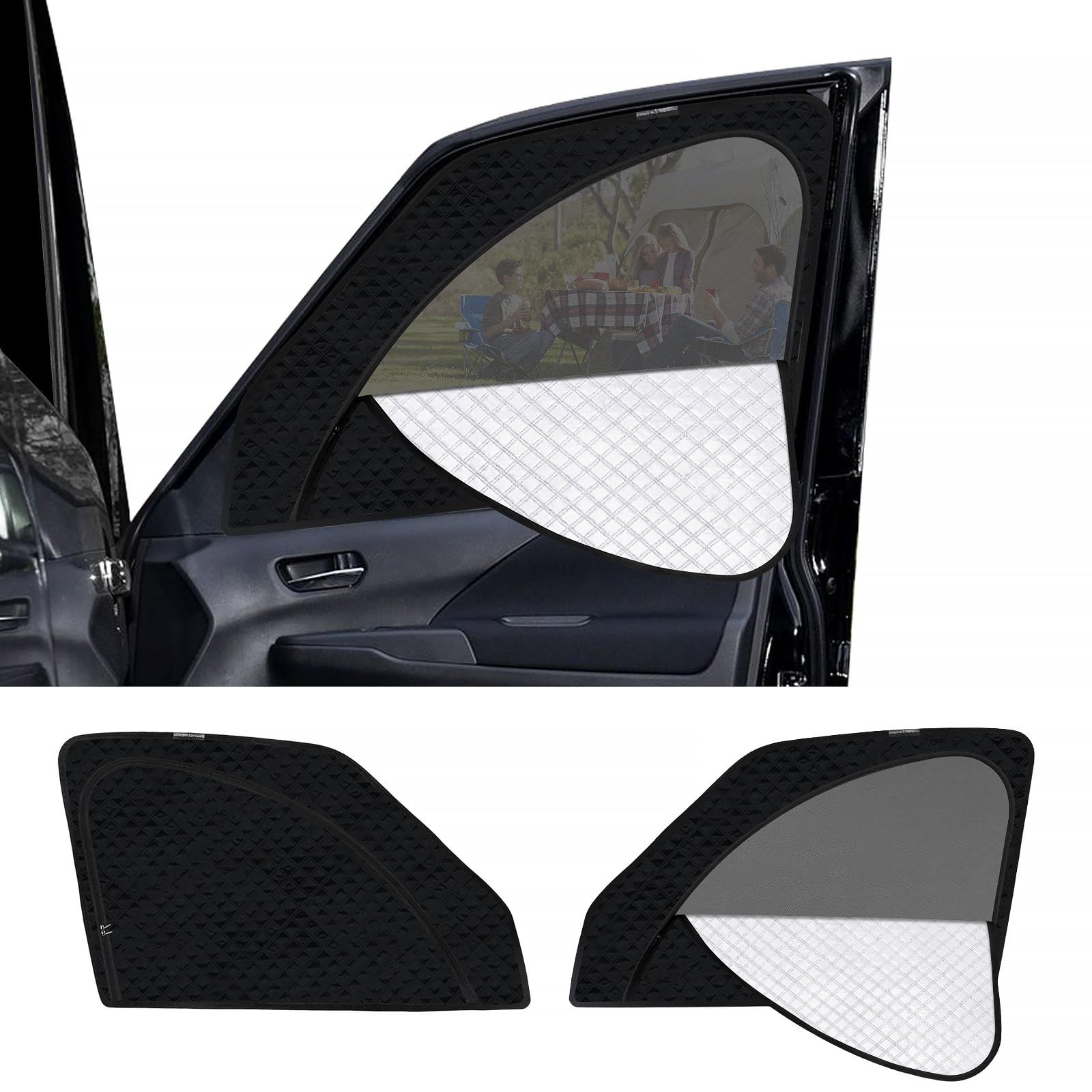 新型 セレナ C28系 専用 サンシェード マグネット式 サイド用 車種専用 2in1一体式 カーシェード SERENA 6代目 メッシュカーテン 換気 断熱 日除け メッシュサンシェード 日焼け防止 UVカット 遮