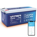 VATRER POWER LiFePO4 12V300Ah 自己加熱 Bluetooth リン酸鉄リチウムイオンバッテリー 3840Wh 200A BMS内蔵 ...